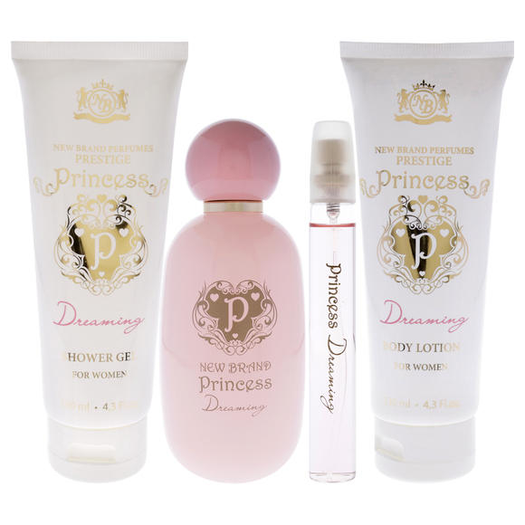 Prestige Princess Dreaming by New Brand for Women 4 Pc Gift Set - Picture 2 of 6